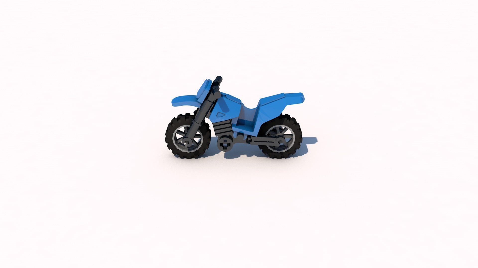 Lego Motorcycle 3d Model