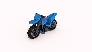 lego motorcycle 3d model