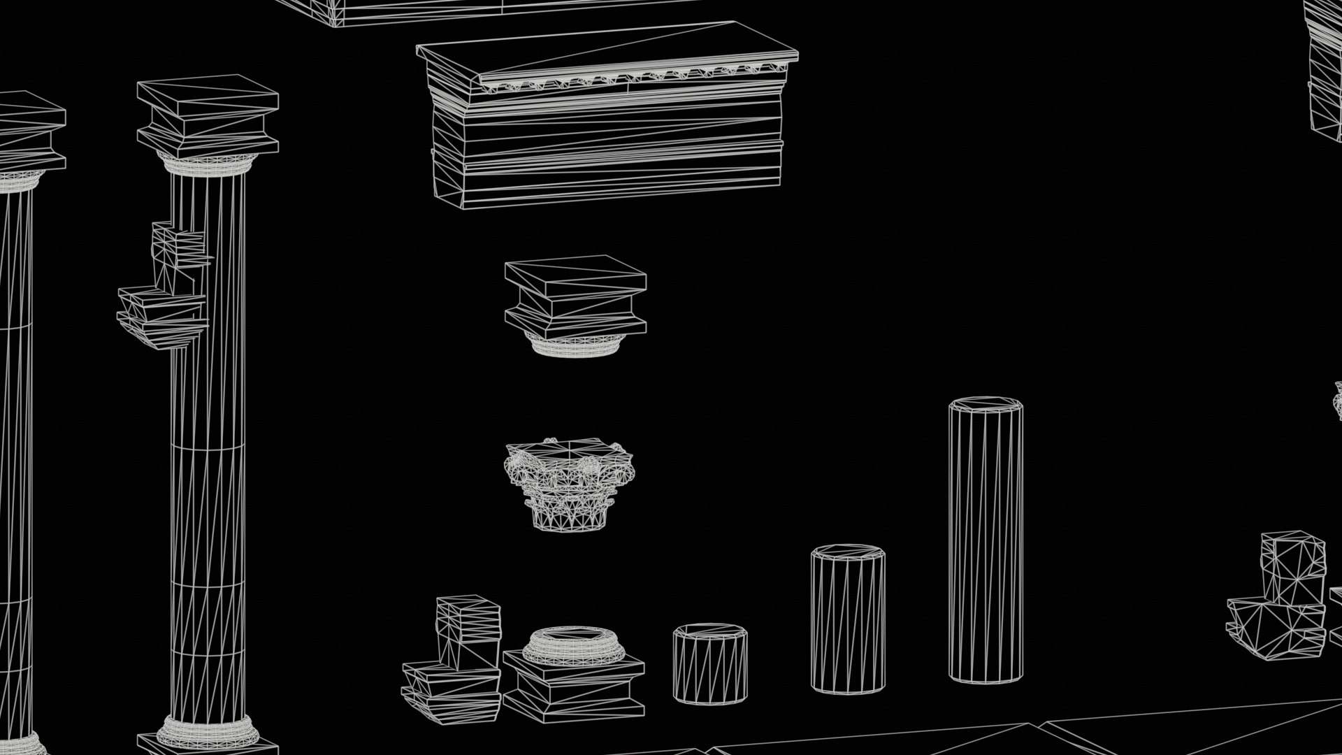 Stylized Ruins - Modular Assets model https://p.turbosquid.com/ts-thumb/DM/FI7aPG/39/1_assetsclose5_wireframe/jpg/1728005427/1920x1080/fit_q87/2519b5f186ad2164705534a5e5ff5eb87c17a43b/1_assetsclose5_wireframe.jpg