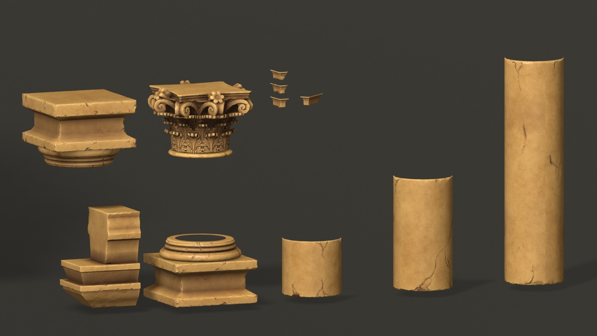 Stylized Ruins - Modular Assets model https://p.turbosquid.com/ts-thumb/DM/FI7aPG/L9/1_assetsclose9_fullquality/jpg/1728005397/1920x1080/fit_q87/e0e5747c0141350d0ecd216059b8691217c8dd9a/1_assetsclose9_fullquality.jpg