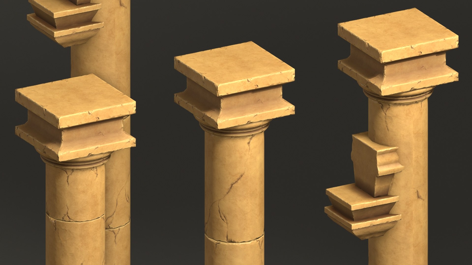 Stylized Ruins - Modular Assets model https://p.turbosquid.com/ts-thumb/DM/FI7aPG/xN/1_columnclose4_fullquality/jpg/1728005414/1920x1080/fit_q87/183a21b568ae23cb6f61e75c90475d1c841c2797/1_columnclose4_fullquality.jpg