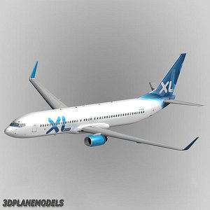 3d b737-900 xl airways 737 model
