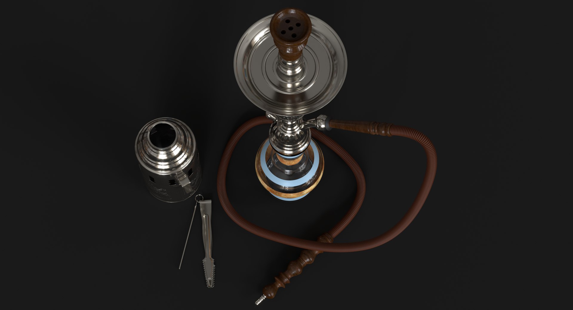 3D Hookah Rig Model - TurboSquid 1177545