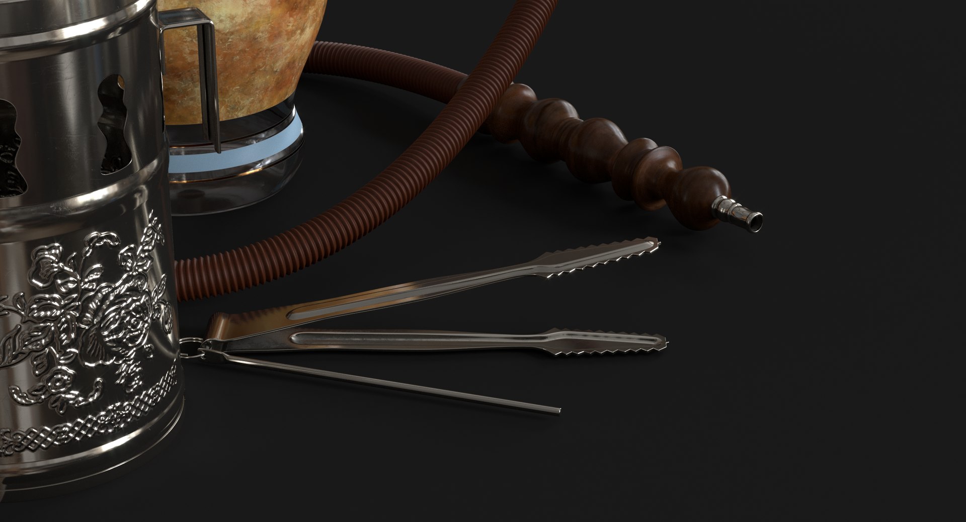 3D Hookah Rig Model - TurboSquid 1177545