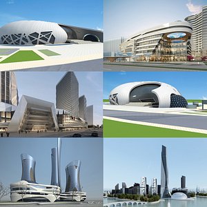 Modern Building Collection 12 3D model