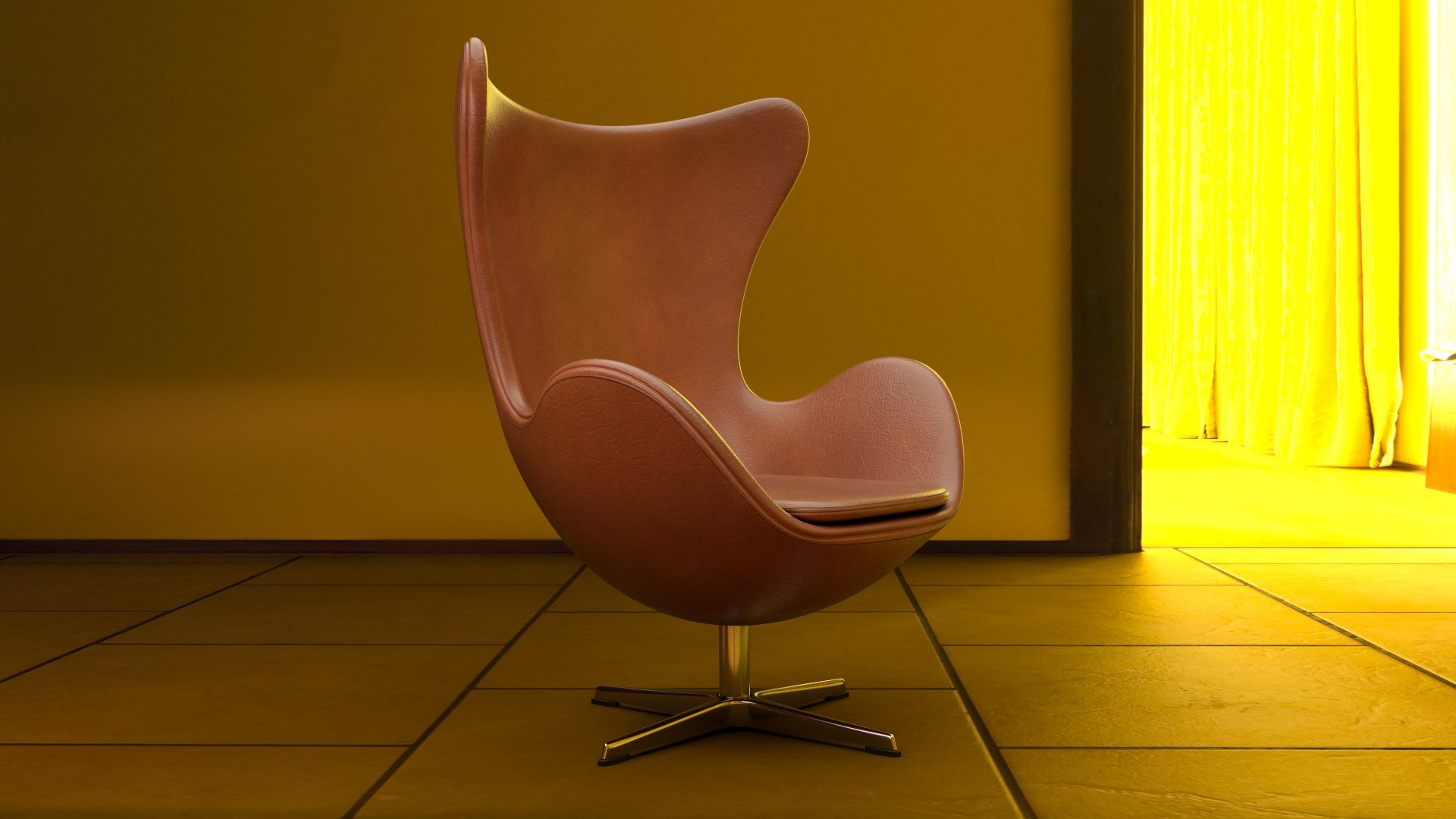 3D Egg Chair Arne Jacobsen Model - TurboSquid 1595147