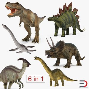 Dinosaurs 3D Models Collection