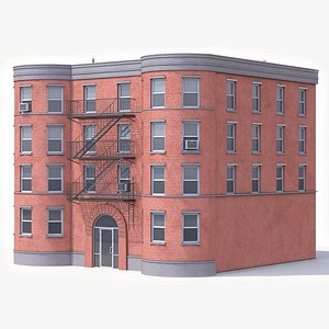 Apartment Building 8 PBR 3D model