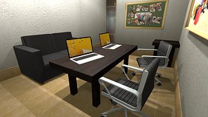 3D Full Office Interior Optimized