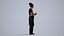 Basics0311 - A set containing 5 models of male and female adults standing working in hospitality lik