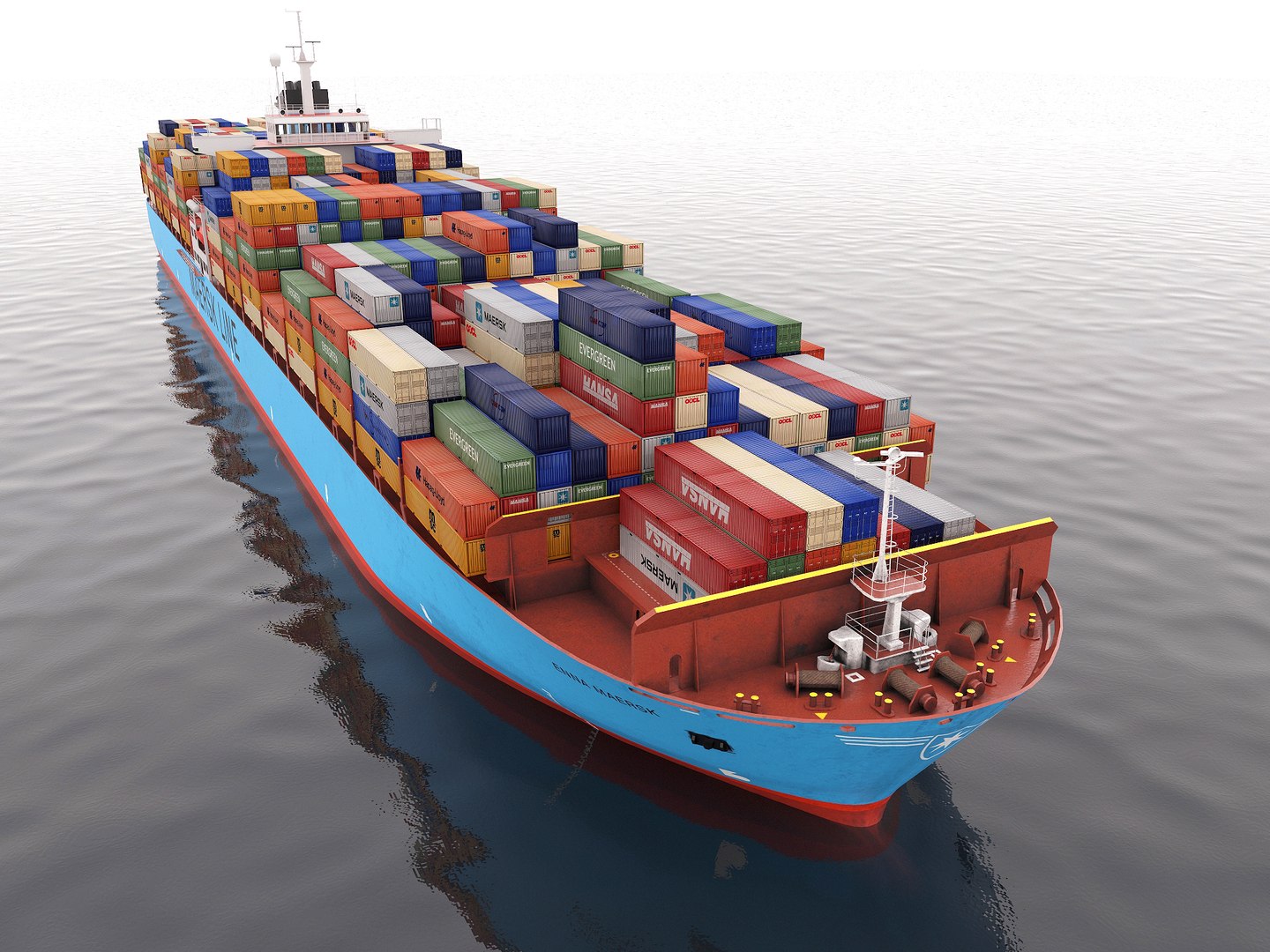 3D Model Cargo Container Ship 300m - TurboSquid 1475530