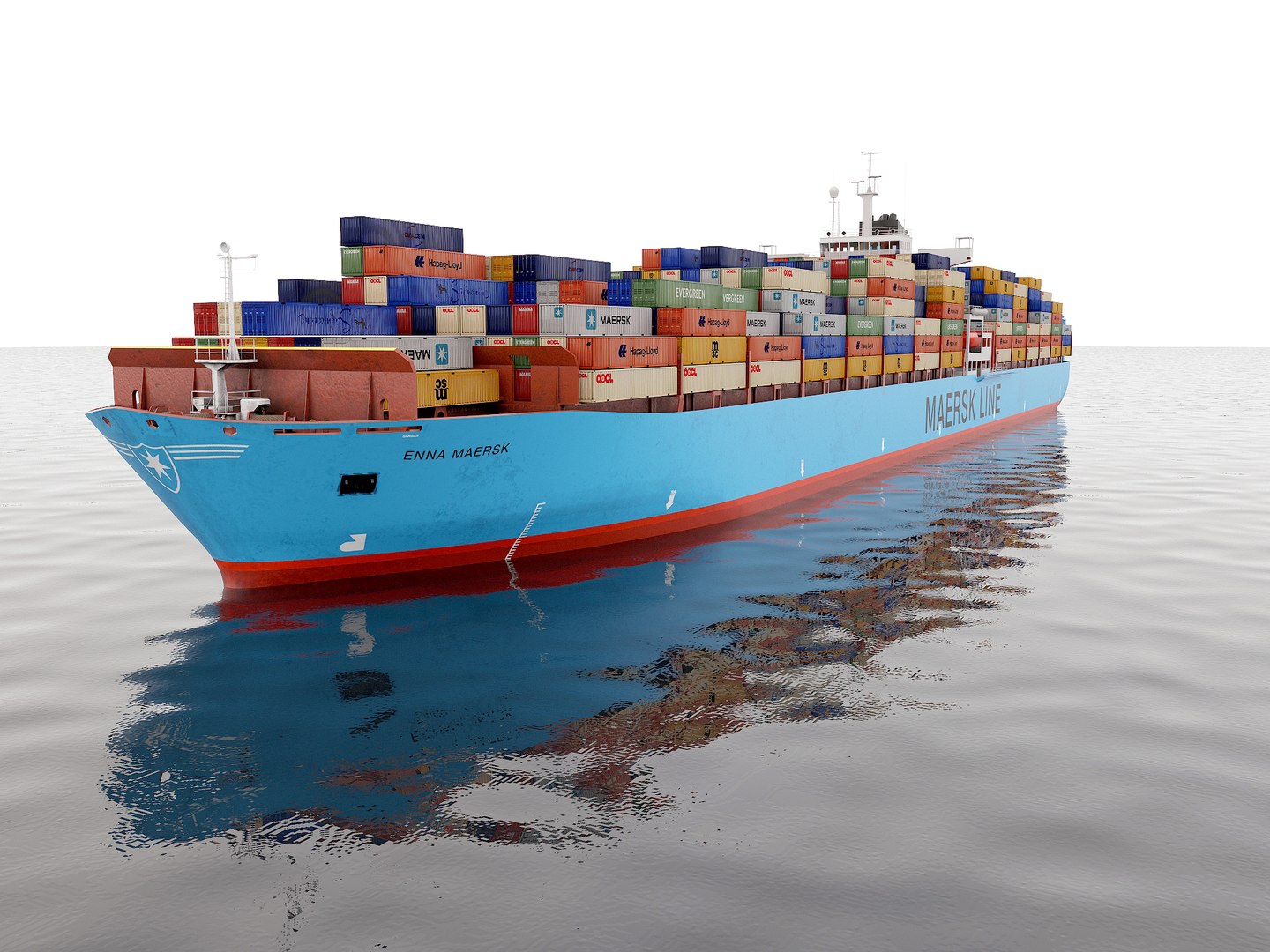 3D Model Cargo Container Ship 300m - TurboSquid 1475530