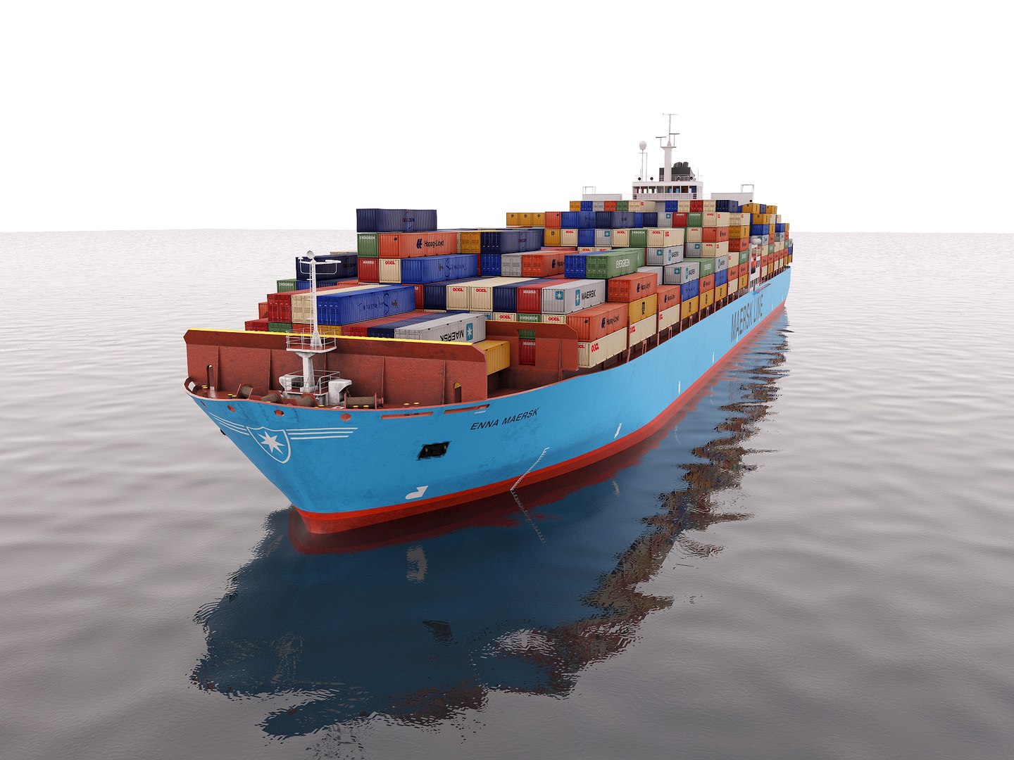 3D Model Cargo Container Ship 300m - TurboSquid 1475530