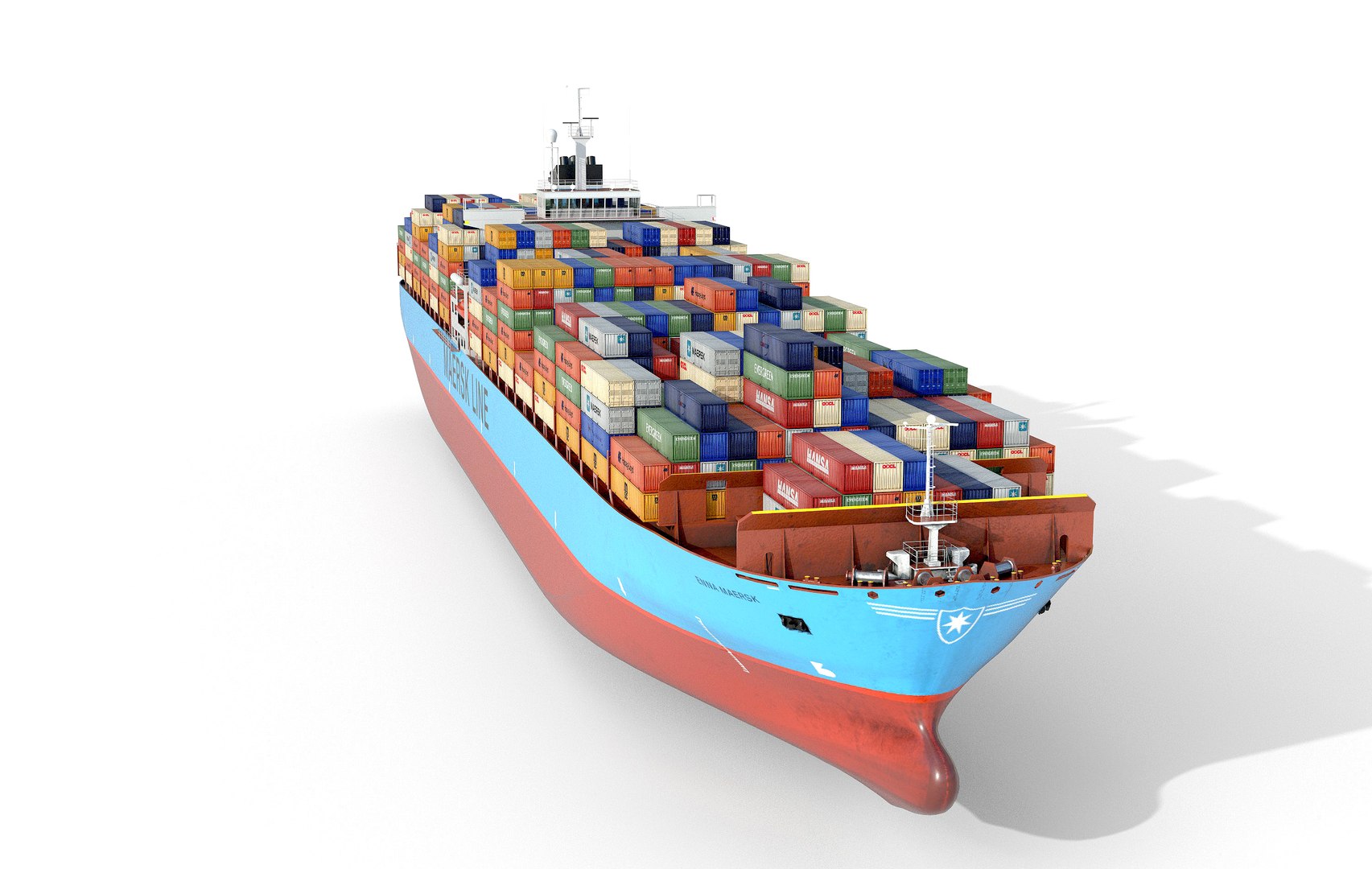 3D Model Cargo Container Ship 300m - TurboSquid 1475530