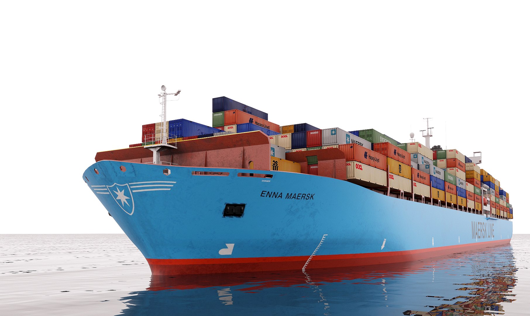 3D Model Cargo Container Ship 300m - TurboSquid 1475530