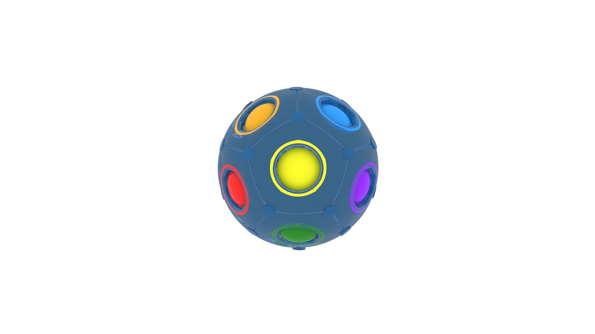 3D model Color Shift Puzzle Balls - TurboSquid 1796014