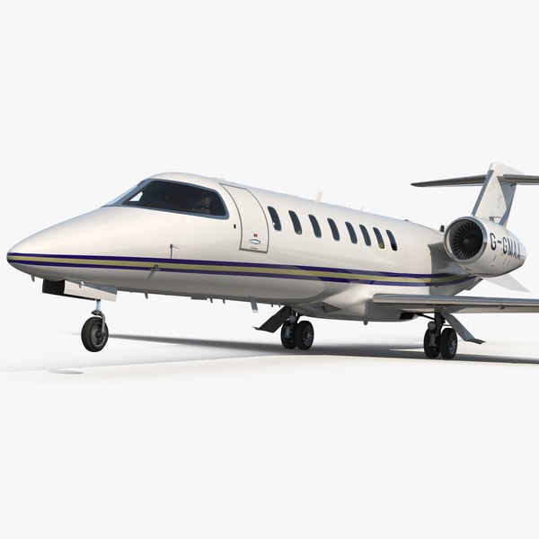 3D business jet bombardier learjet