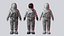 astronaut rigged 3D model