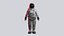 astronaut rigged 3D model