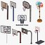 Colección de aros de baloncesto