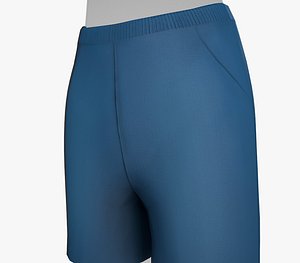 Blue Shorts Style 2 3D model