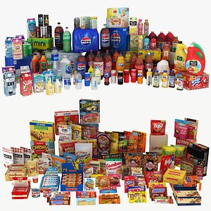 Drink and Junk Products Collection 184 in 1