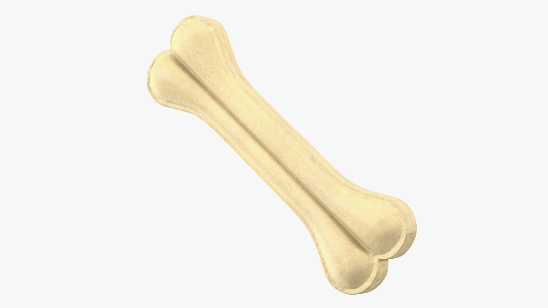 Large Dog Chew Bone Light 3D model preview