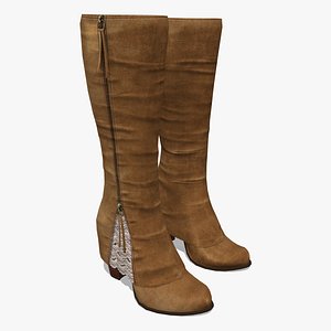 Lace Effect Old Gringo Boots 3D model