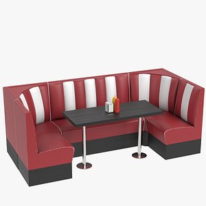 Diner booth set 3