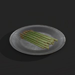 3D model Asparagus Plate