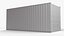 3D 20Ft Cargo Container - Blue
