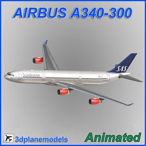 3d model of airbus a340-300