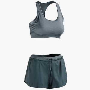 3D realistic women s sport model