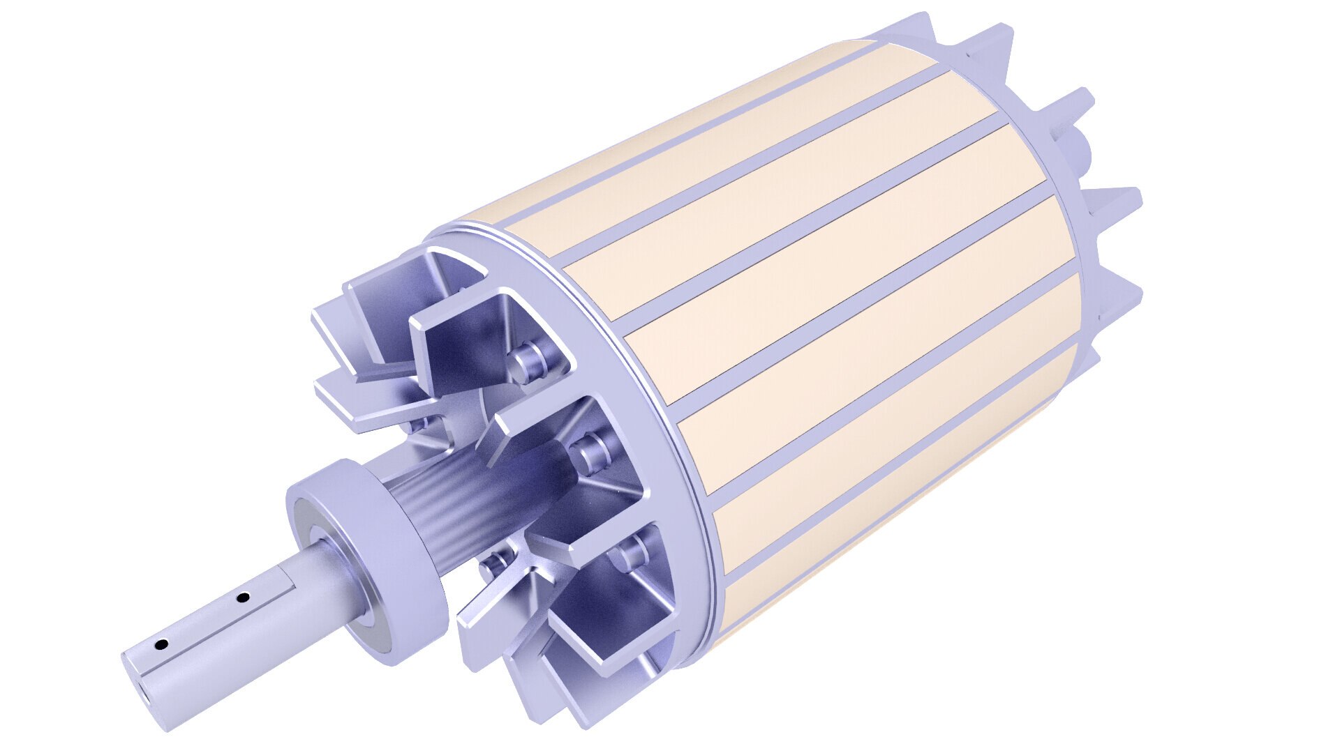 Industrial Induction Rotor For Brushless Electric Motor 108 3D ...