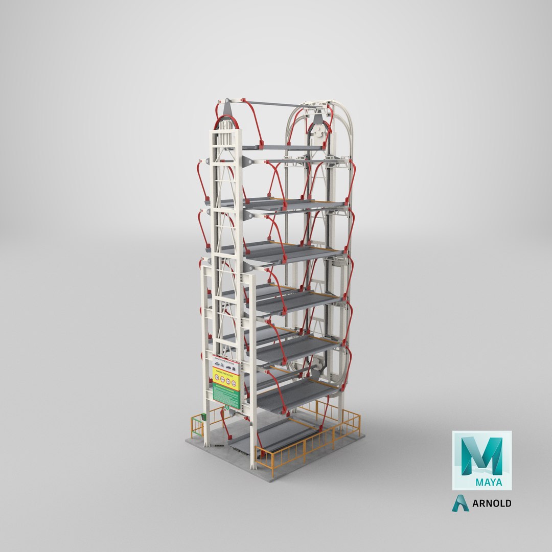 12 Place Rotary Car Parking Lift System model https://p.turbosquid.com/ts-thumb/DN/K6sLEC/L9/stemcell_maya_arnold_render/png/1689790224/1920x1080/fit_q87/b91cc8d039c5f26c8cbef6e50009124006805d67/stemcell_maya_arnold_render.jpg