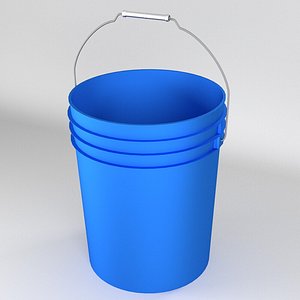 3d 5 gallon plastic bucket