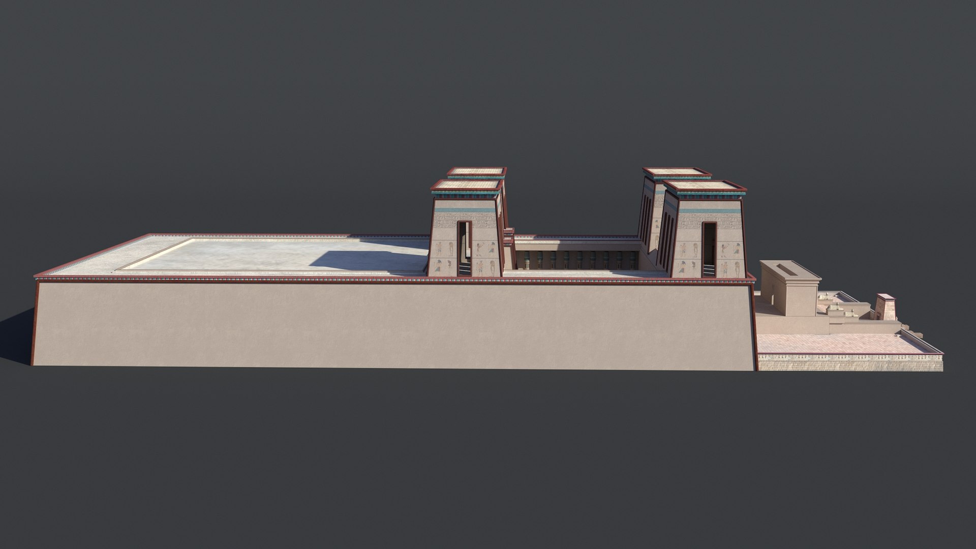 3D Photorealistic Palace Of Pi-Ramesses Model - TurboSquid 2267003