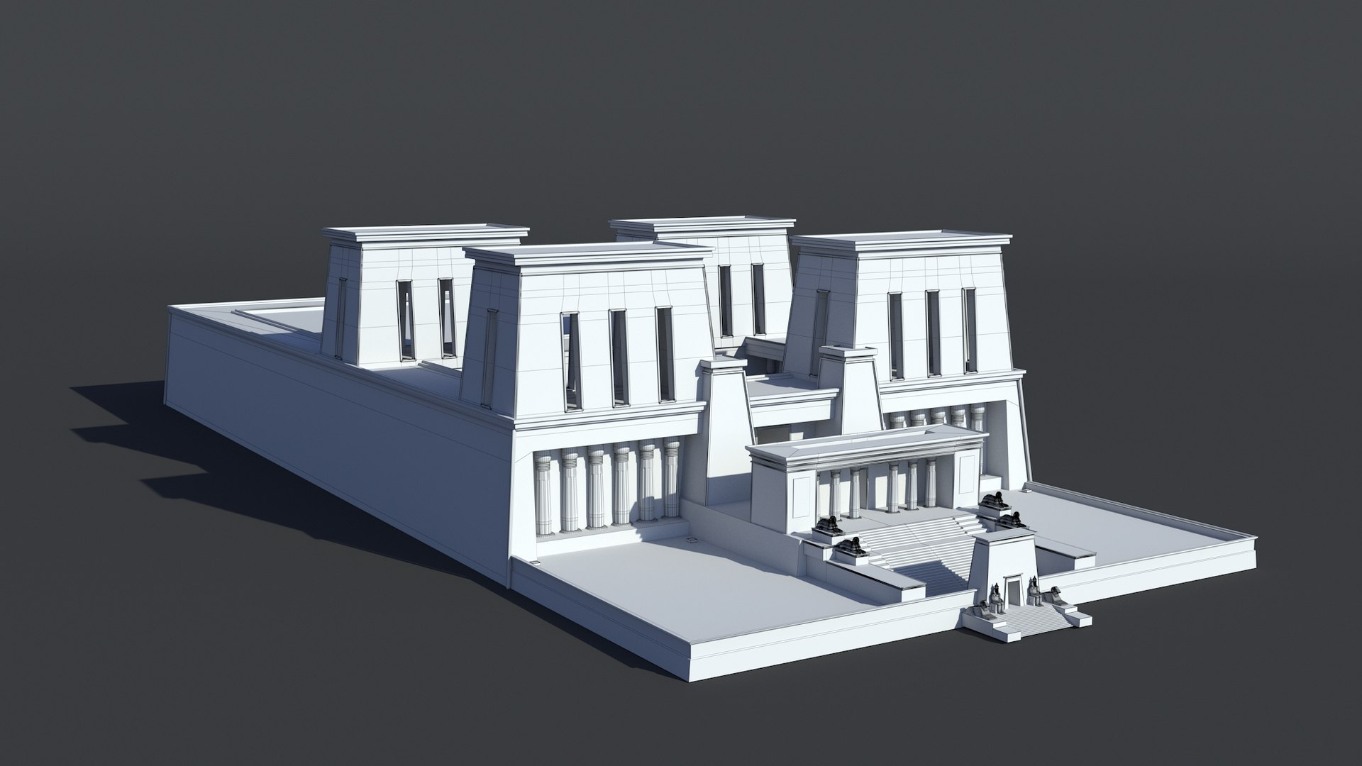 3D Photorealistic Palace Of Pi-Ramesses Model - TurboSquid 2267003