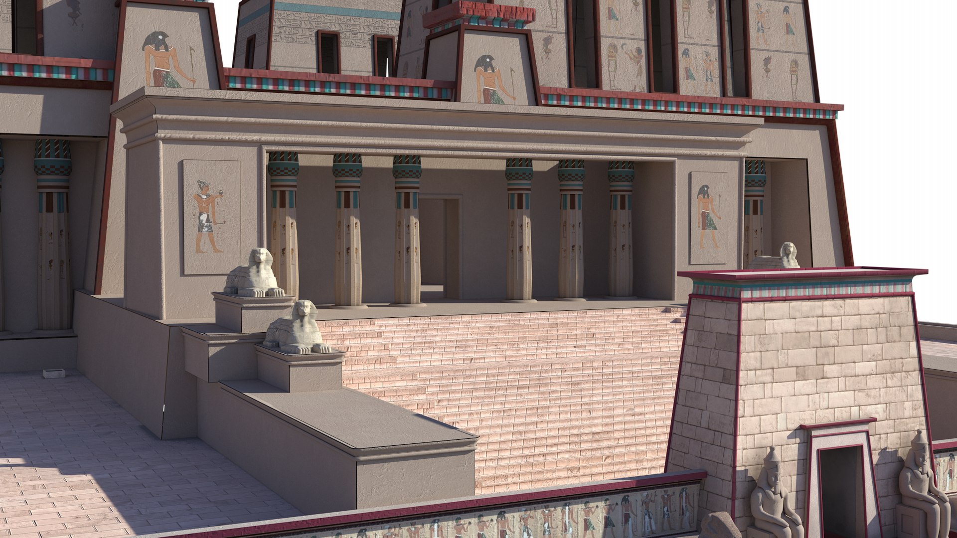 3D Photorealistic Palace Of Pi-Ramesses Model - TurboSquid 2267003