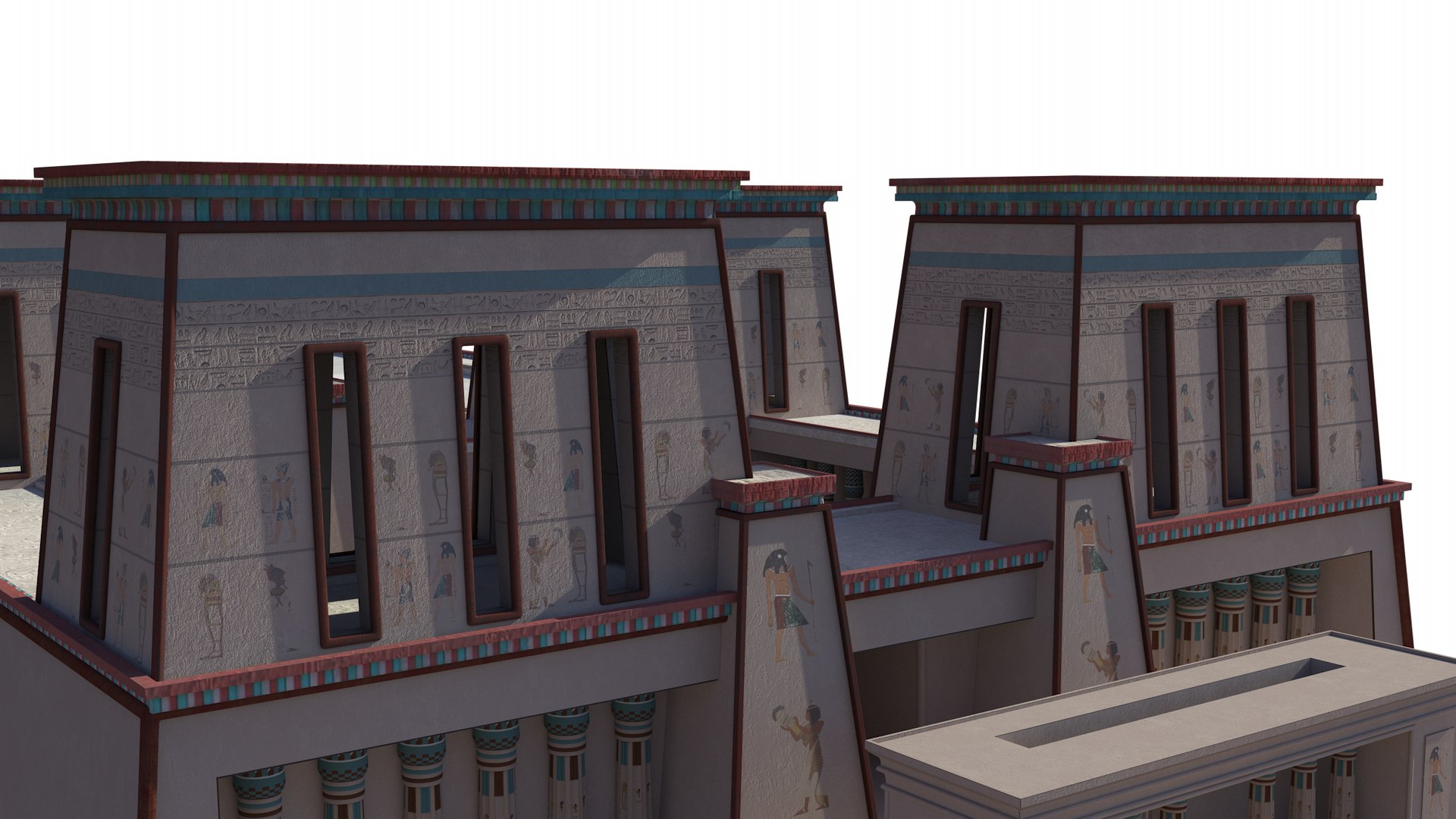 3D Photorealistic Palace Of Pi-Ramesses Model - TurboSquid 2267003