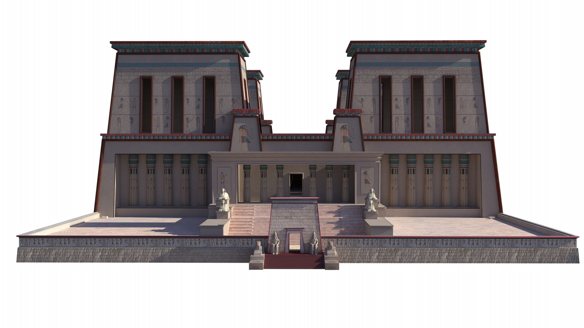 3D Photorealistic Palace Of Pi-Ramesses Model - TurboSquid 2267003