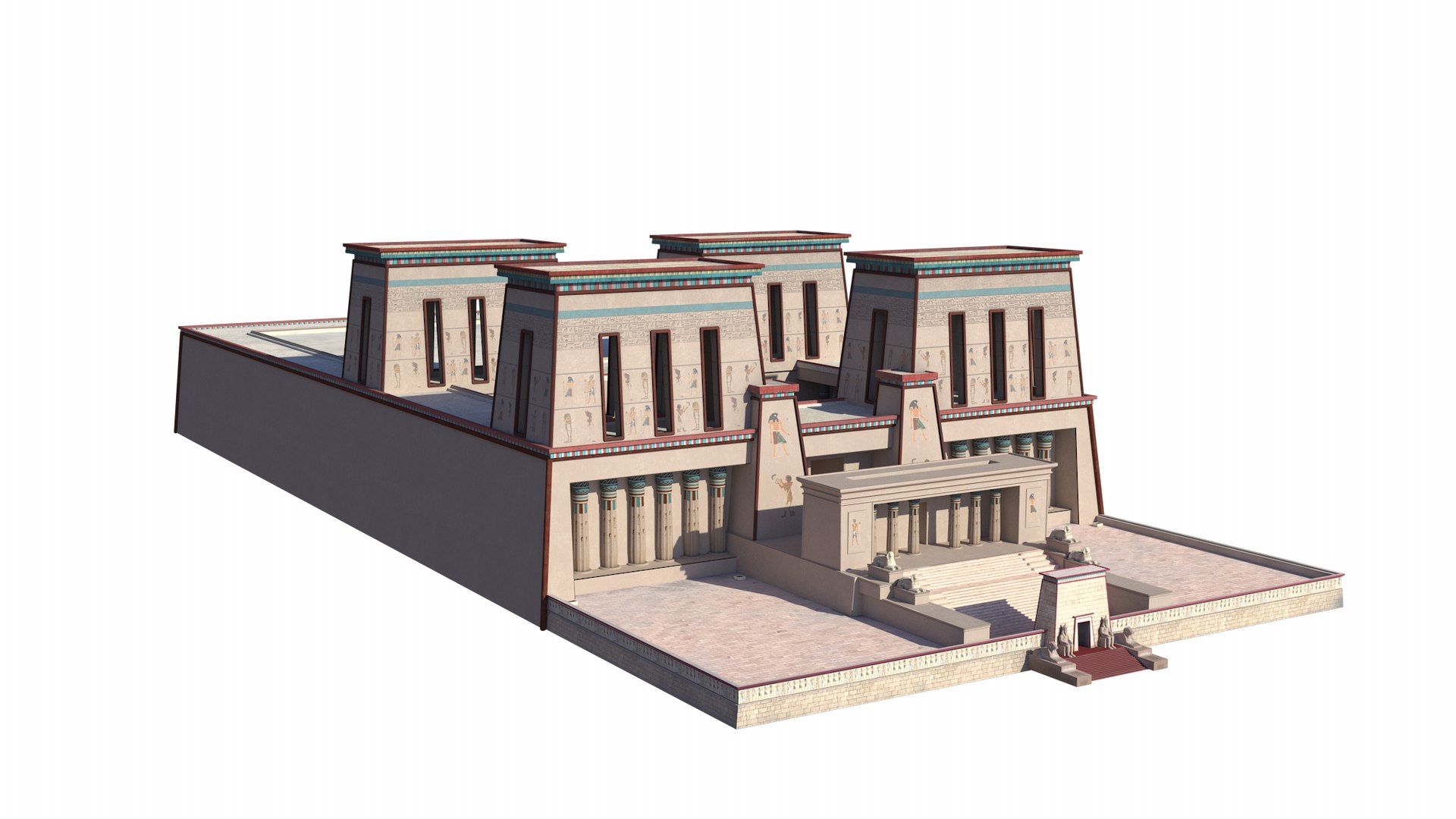 3D Photorealistic Palace Of Pi-Ramesses Model - TurboSquid 2267003