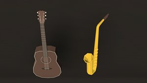 POLY musical instrument 3D model