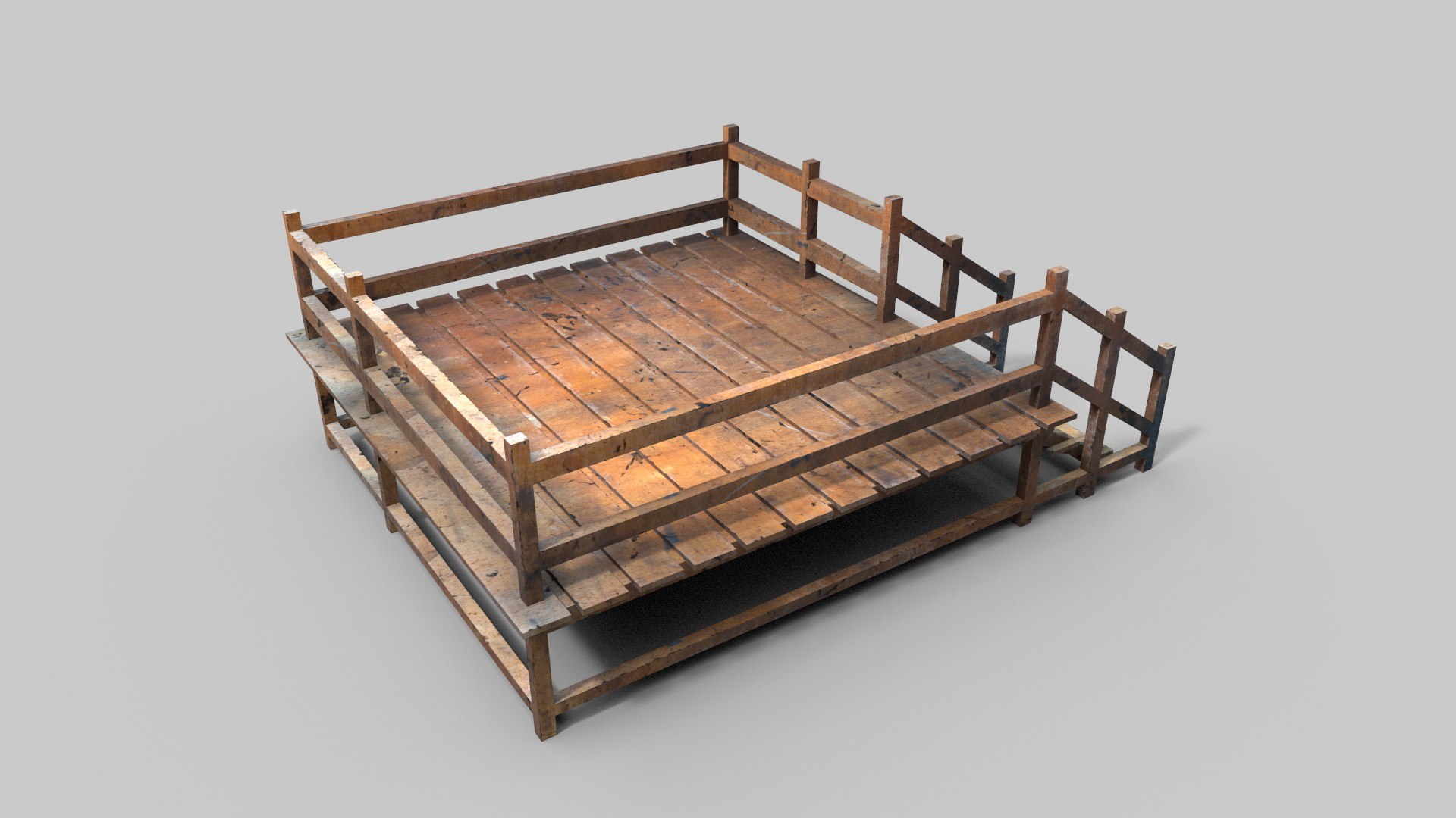 Modular Wooden Dock And Platform 3D - TurboSquid 2643149