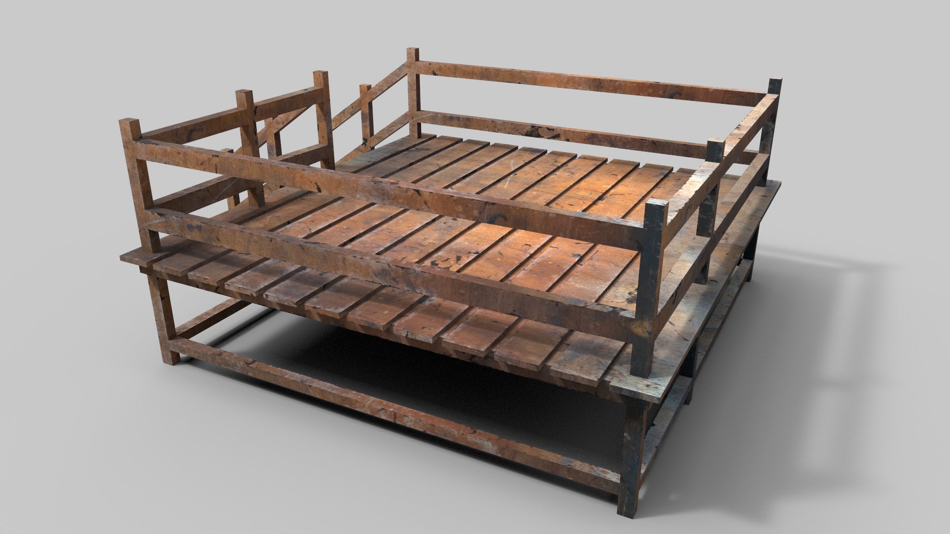 Modular Wooden Dock And Platform 3D - TurboSquid 2643149
