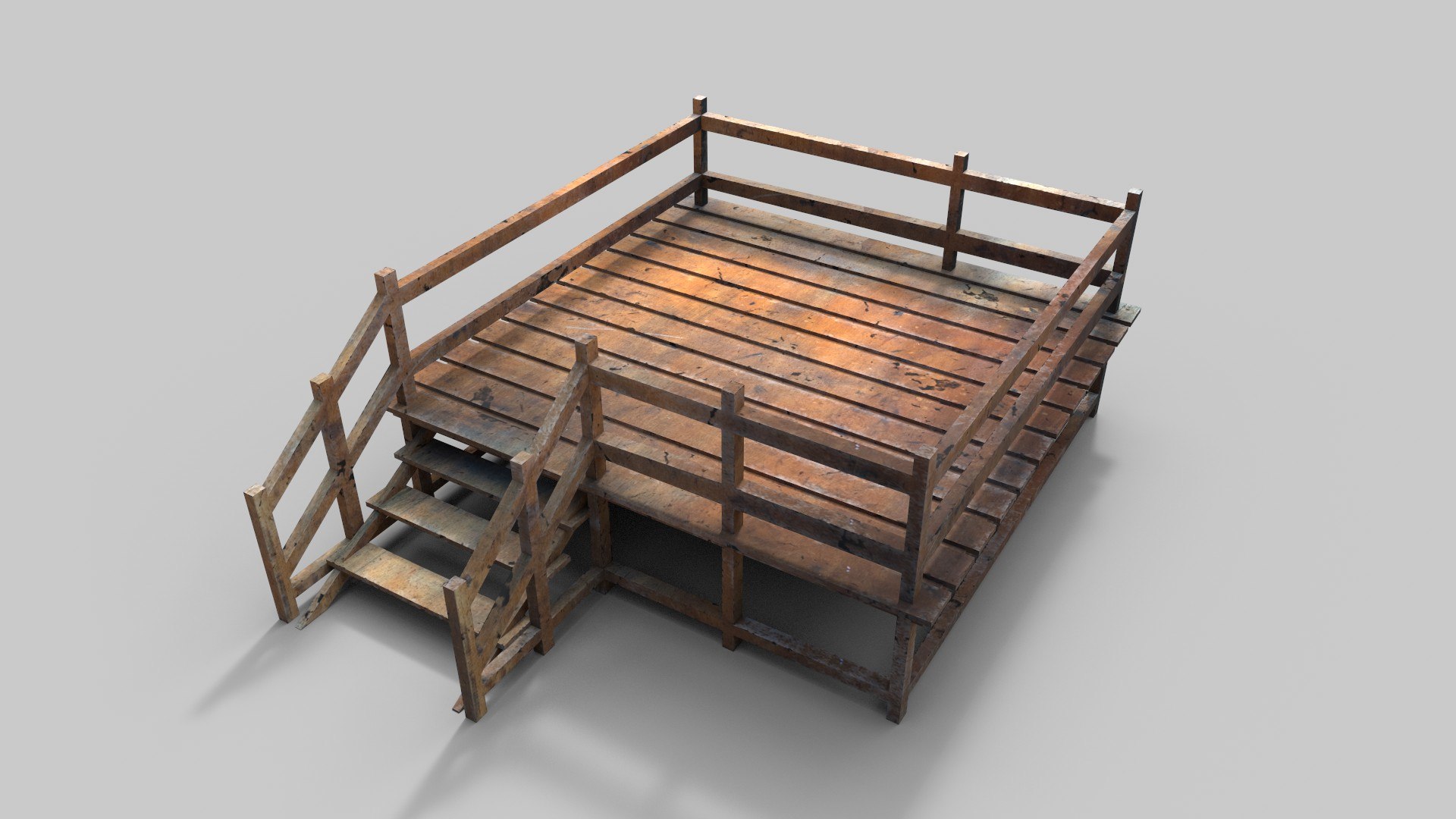Modular Wooden Dock And Platform 3D - TurboSquid 2643149