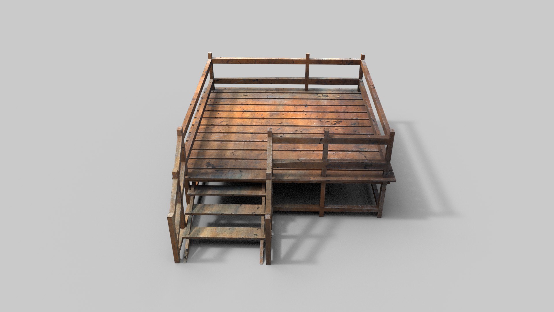 Modular Wooden Dock And Platform 3D - TurboSquid 2643149