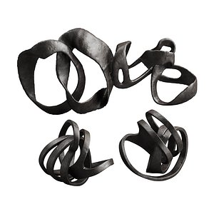 3D 548 interior sculptures 22 cb2 abstract metal sculptures model