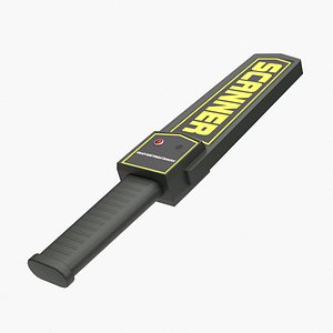 Handheld Metal Detector 3D model
