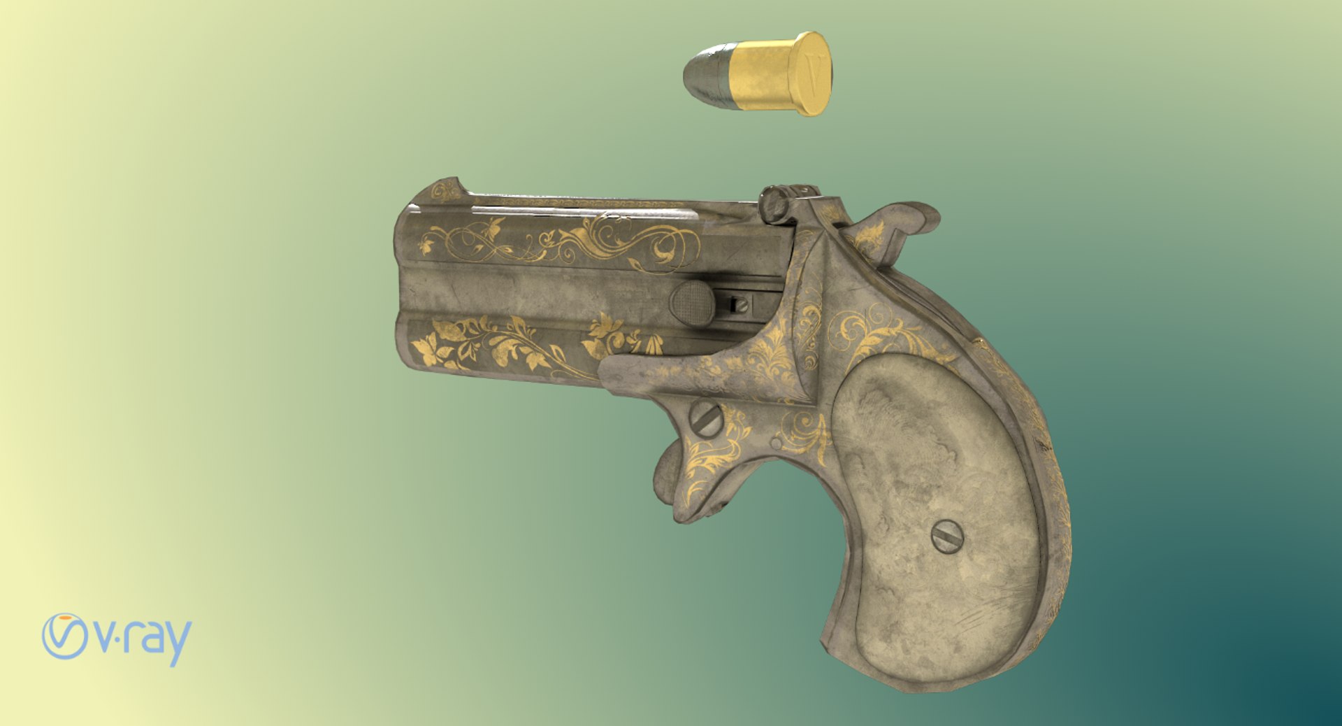 Games remington derringer 3D - TurboSquid 1291474